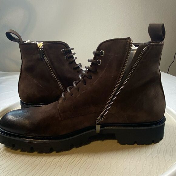 NEW in BOX Good Man Brand - Men’s Modern City Leather Ankle Boots- Brown Size 12 main image 5